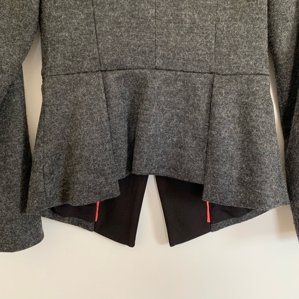 Elevenses Anthropologie Wool Blend Blazer Jacket 0 - Picture 7 of 8
